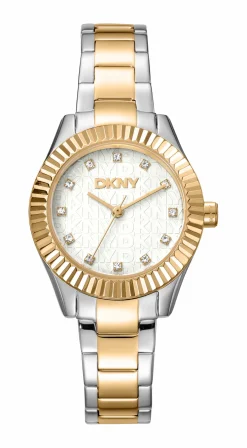 DKNY CHAMBERS GLITZ UR DAME TO FARVET MED LÆNKE - DK1L017M0075