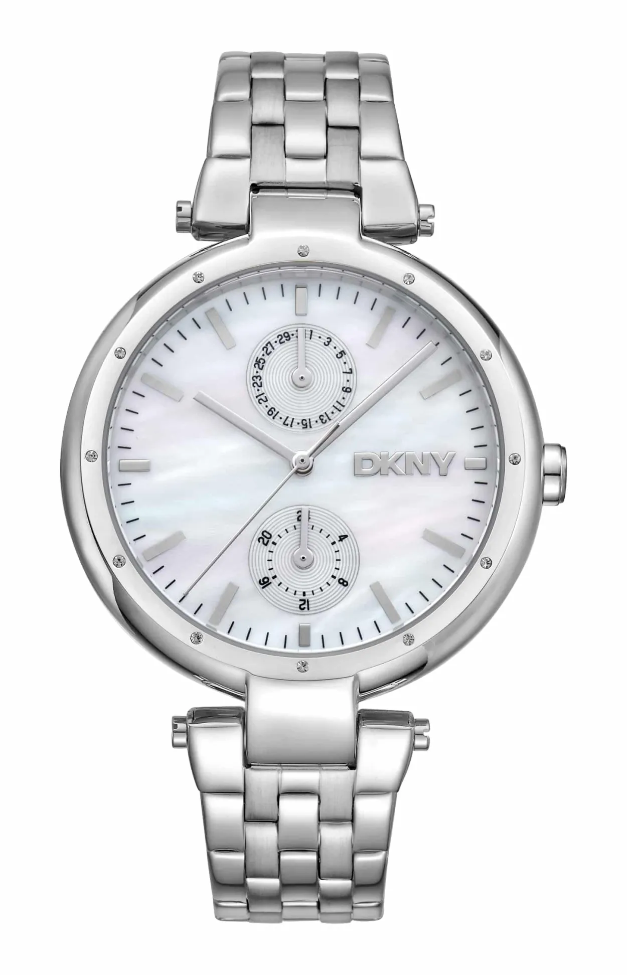 DKNY DOWNTOWN MULTI UR DAME I STÅL - DK1L066M0045
