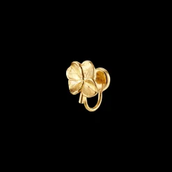 FLORA DANICA FIRKLØVER EAR CUFF FORGYLDT SØLV - FLC-EACU-G