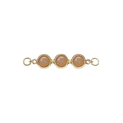 HEIRING MULTI KOULÉ TOP PEACH SØLV FORGYLDT - 53-4-38FG-2