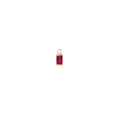 HEIRING SQUARE VEDHÆNG PINK TIL ØRERING - 52-9-41CR-FG