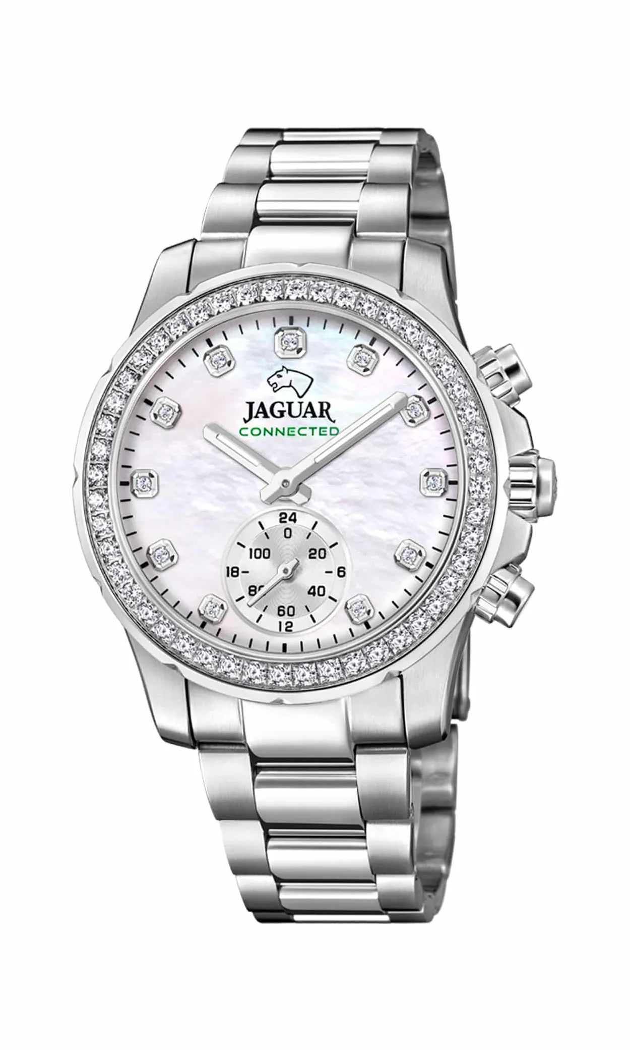 JAGUAR DAME UR STÅL CONNECTED - J980/1
