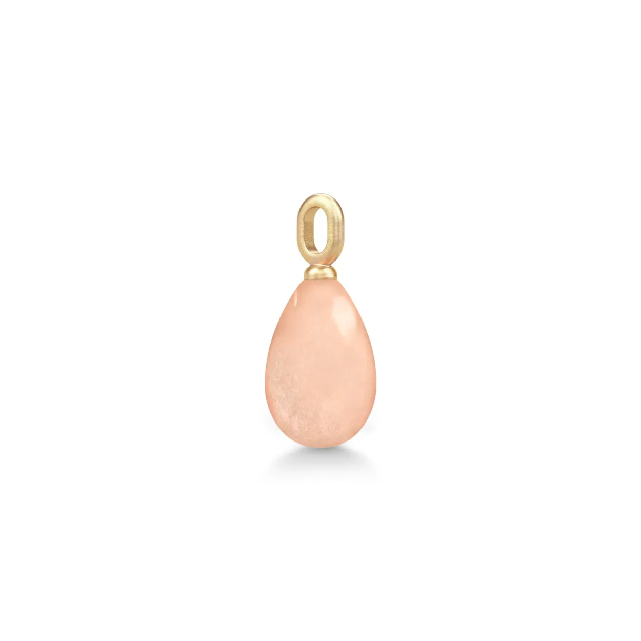 JULIE SANDLAU ELINA VEDHÆNG I 14 KARAT GULD MED ROSY MOONSTONE - YG14-PD420RSMN