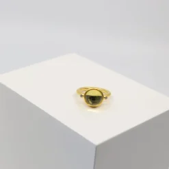 JULIE SANDLAU PRIME RING SØLV FORGYLDT MILKY ROSE - RI248GDMLROCRCZ