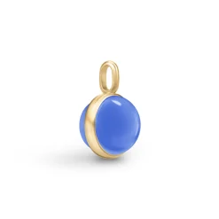 JULIE SANDLAU PRIME VEDHÆNG MED ROYAL BLUE KRYSTAL - PD19GDROBLCR