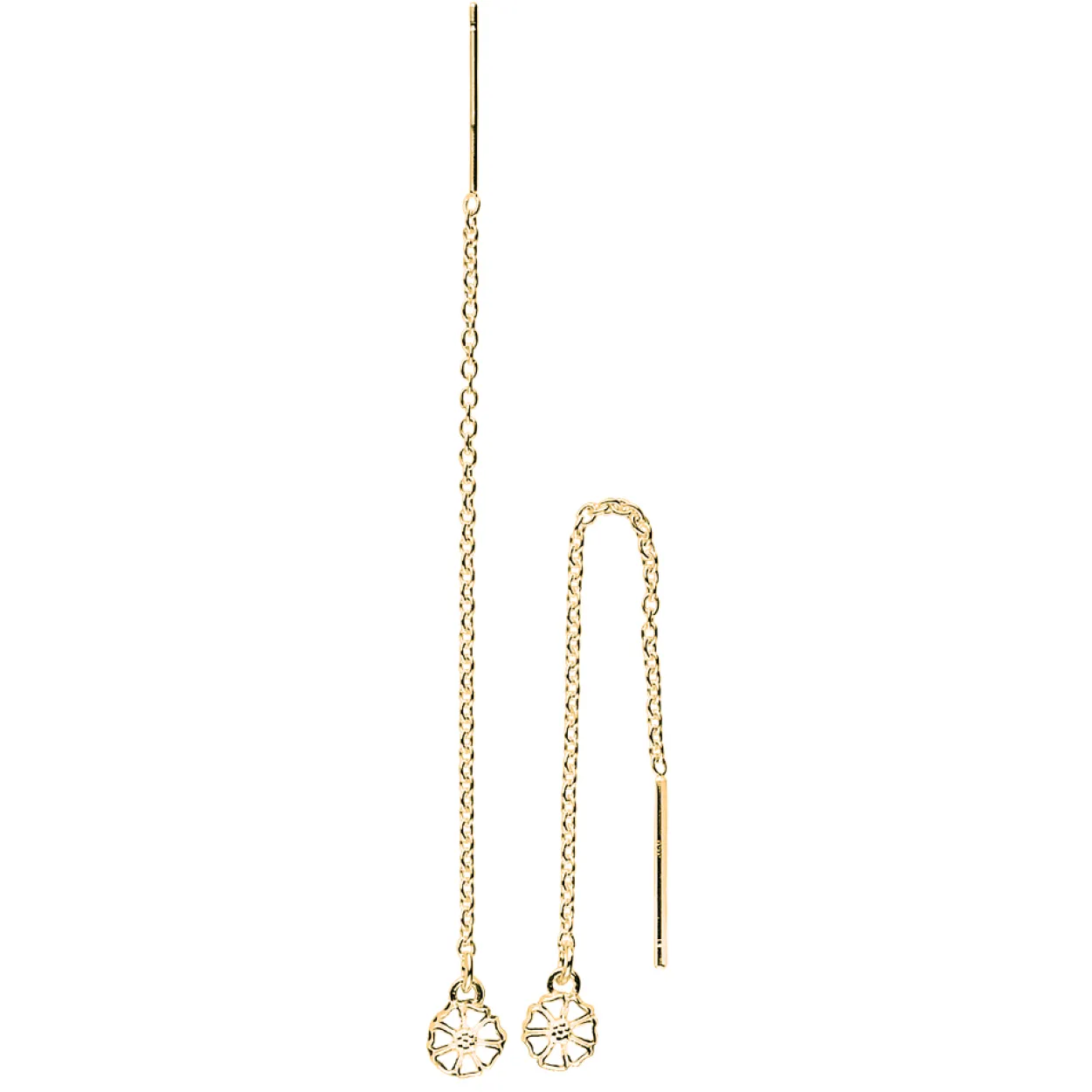 LUND COPENHAGEN MARGUERIT ØRERING DISKO SØLV FORGYLDT - 909050-M