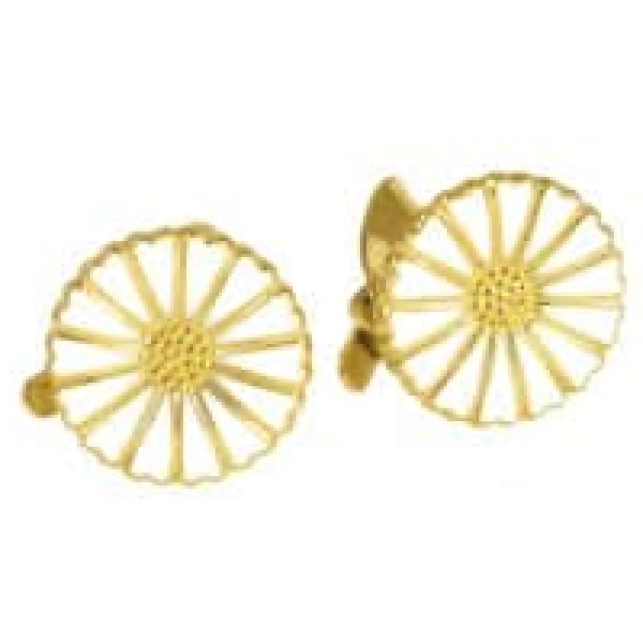 LUND COPENHAGEN MARGUERIT ØRECLIPS 11 MM MED HVID EMALJE - 909011-0-M