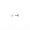 LUND COPENHAGEN MARGUERIT ØRESTIK HVID 7,5 MM SØLV - 909075-4-H