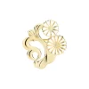 LUND COPENHAGEN SØLV FORGYLDT BROCHE FILIGRAN - 9045108-M