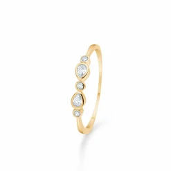 MADS Z BLANCA 8 KARAT GULDRING MED STENE - 3347196