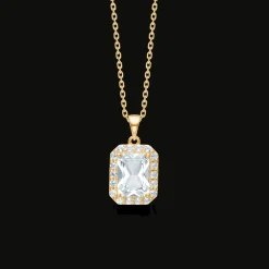 MADS Z CELESTIAL BY MEDINA 8 KARAT GULD HALSKÆDE MED TOPAS - 1541108