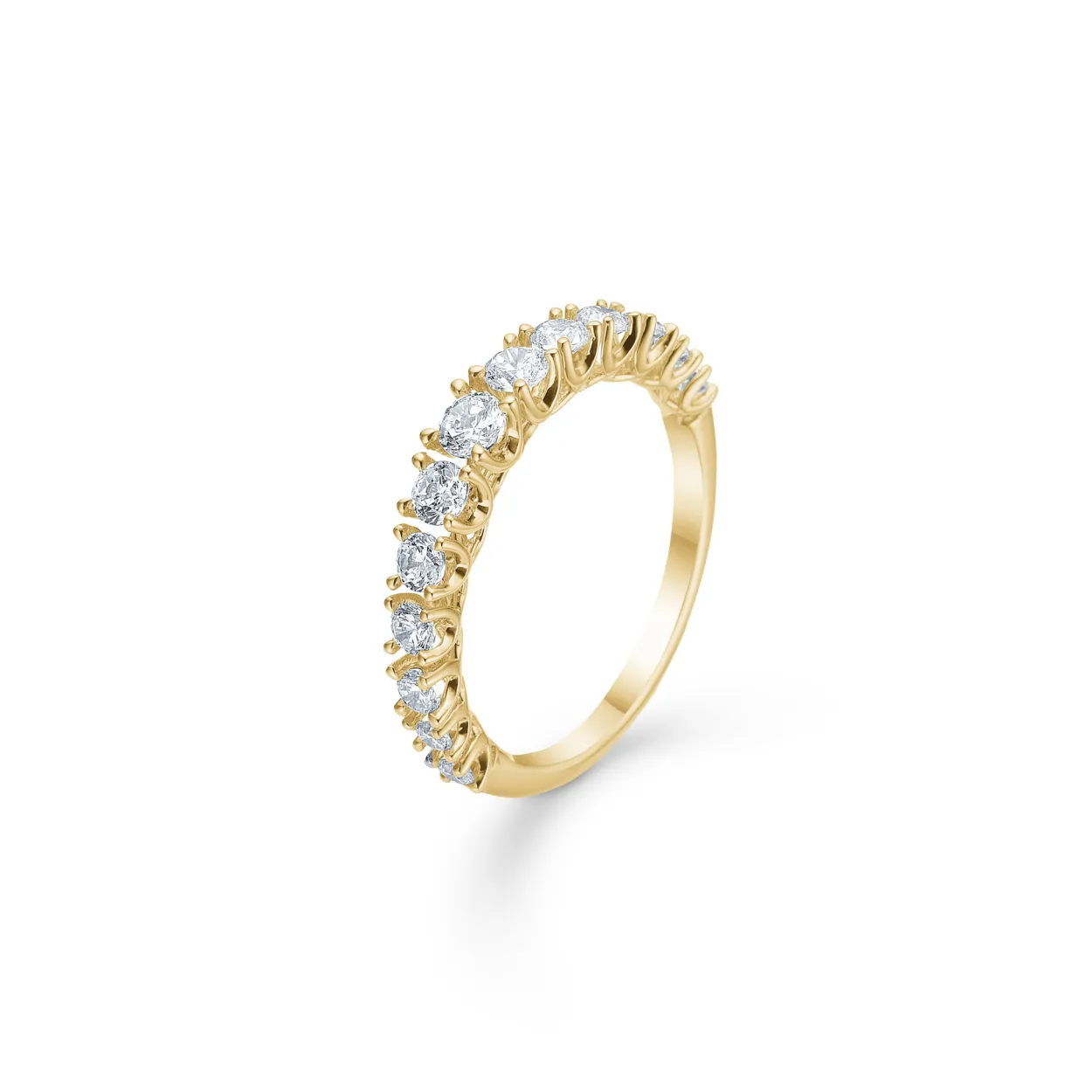 MADS Z CROWN PRINCESS RING 14 KARAT MED DIAMANTER 0,75CT. - 1541975