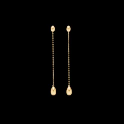 MADS Z DANGLING ELLIPSE 14 KARAT GULD ØRERINGE - 1510029