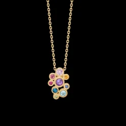 MADS Z LUXURY RAINBOW 14 KARAT GULD HALSKÆDE RAINBOW - 1534062