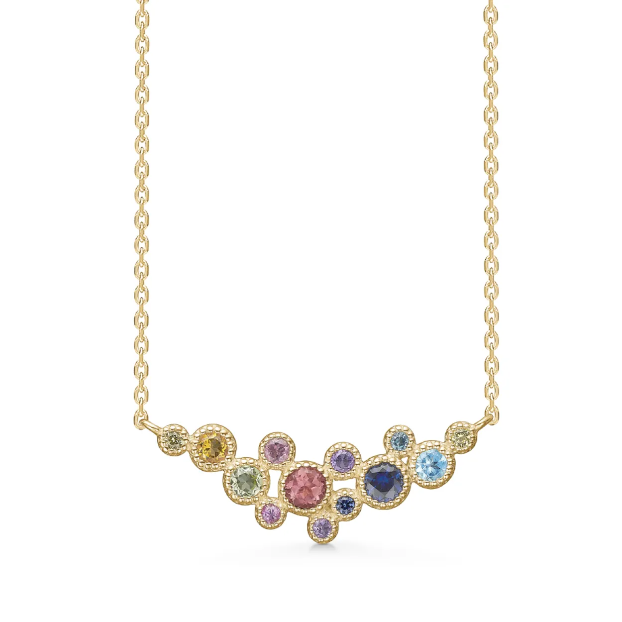 MADS Z LUXURY RAINBOW 14 KARAT HALSKÆDE - 1524062