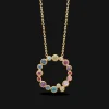 MADS Z LUXURY RAINBOW PETIT 14 KARAT GULD HALSKÆDE - 1534066