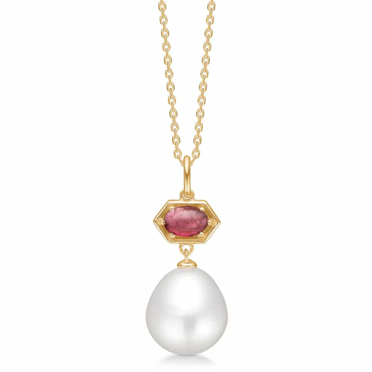 MADS Z PEARL DELIGHT 14 KT GULD HALSKÆDE MED PERLE - 1536172