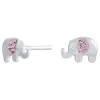 NORDAHL ANDERSEN BØRNE ØRERINGE STIK ELEFANT LYSERØD - 325 096