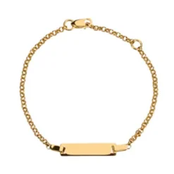 NORDAHL JEWELLERY BØRNE ARMBÅND 8 KARAT GULD MED PLADE - 80820300300