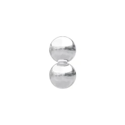 NORDAHL JEWELLERY LABRET PIERCING SØLV MED TO KUGLER - 30140010900