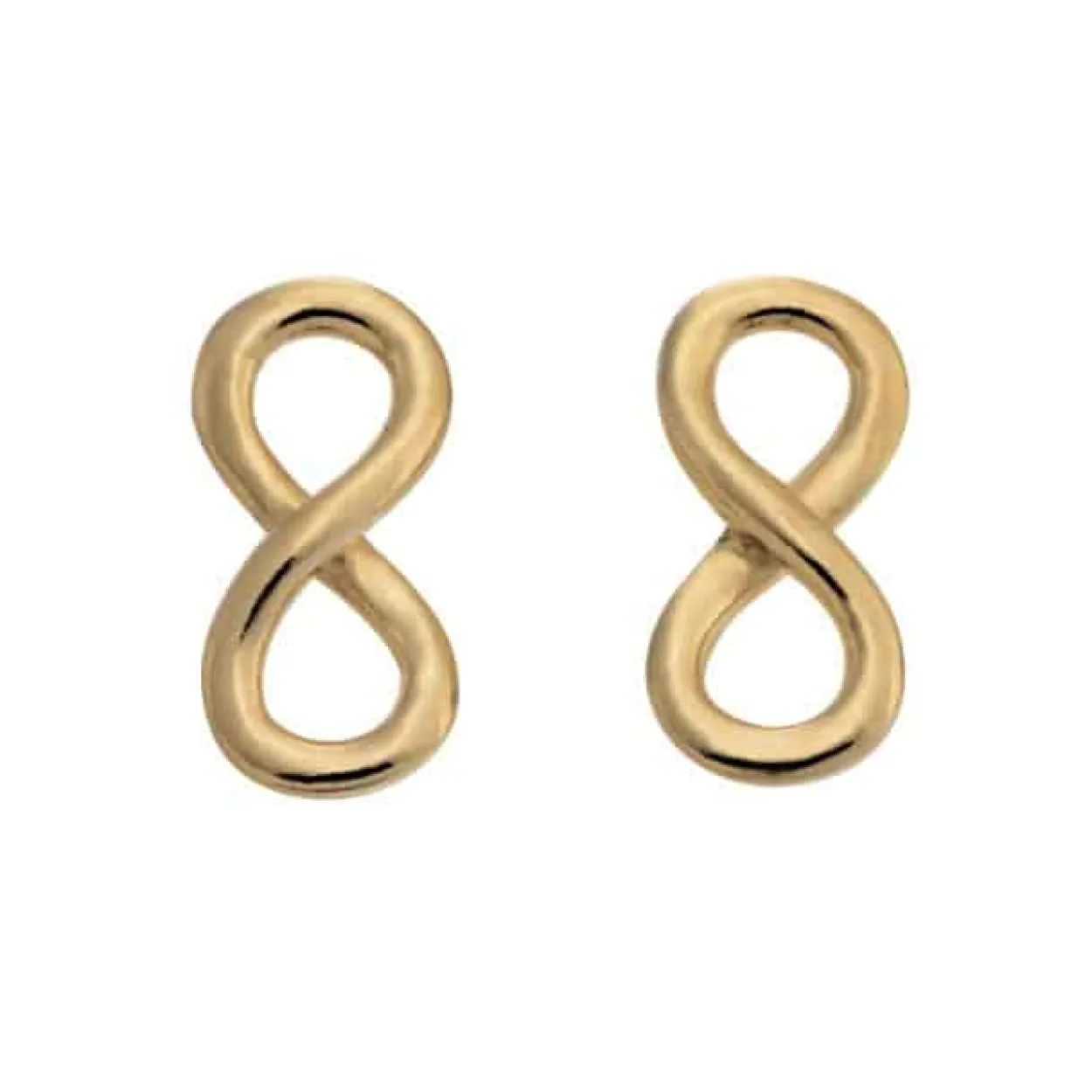 NORDAHL JEWELLERY SØLV FORGYLDT ØRERINGE MED UENDELIGHEDSTEGN - 30254055900