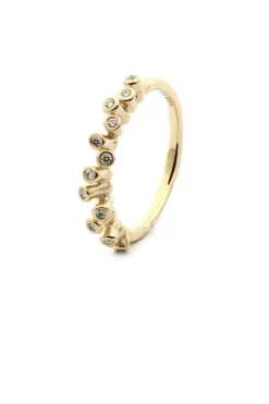 PER BORUP TWIGS RING 14 KARAT GULD MED BRILLANTER - 906RX