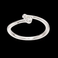 SCROUPELS SØLV RING PIGE MED STEN - 726882