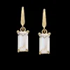 SCROUPLES 8 KARAT GULD ØRERINGE BAGUETTE ZIRKON - 119973