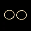 SCROUPLES CIRKEL ØRERINGE 8 KARAT GULD - 119133