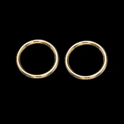 SCROUPLES CIRKEL ØRERINGE 8 KARAT GULD - 119133