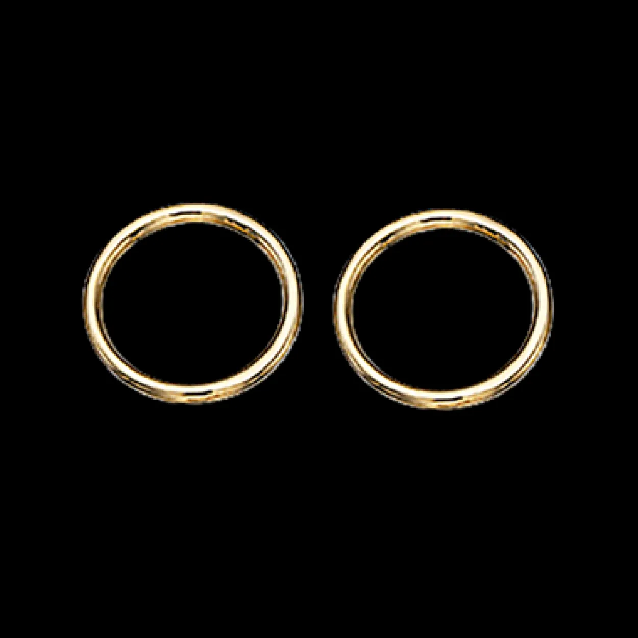SCROUPLES CIRKEL ØRERINGE 8 KARAT GULD - 119133