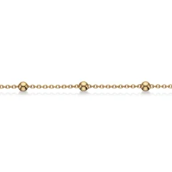 SCROUPLES COLLIER ANKER MED KUGLER FORGYLDT SØLV - 32142,45FG