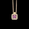 SCROUPLES DIANA VEDHÆNG 14 KARAT GULD MED PINK SAFIR - 212145