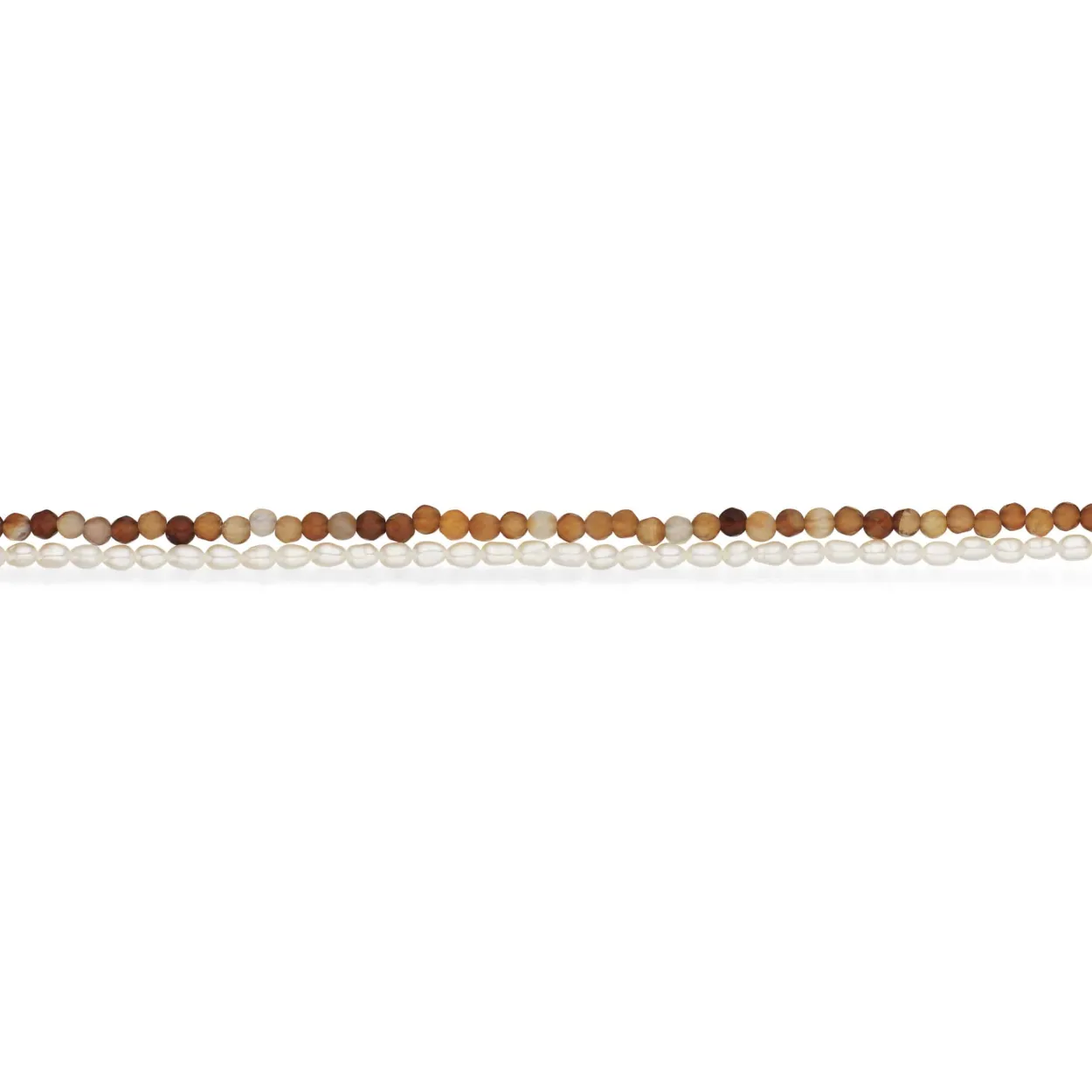 SCROUPLES HALSKÆDE MED FERSKVANDSPERLER OG RØG QUARTZ 42+3 CM - 38682H,M