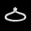 SCROUPLES PIGE RING SØLV MED ZIRKONIA - 726062