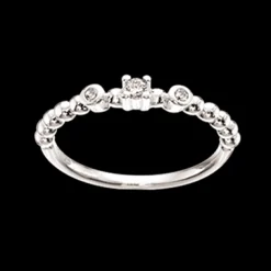 SCROUPLES PIGE RING SØLV MED ZIRKONIA - 726072