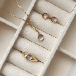 SCROUPLES RING 8 KARAT GULD MED AMETYST - 714773