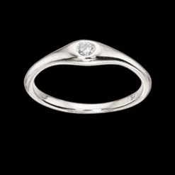 SCROUPLES SØLV PIGE RING MED SYNTETISK ZIRKON - 726892