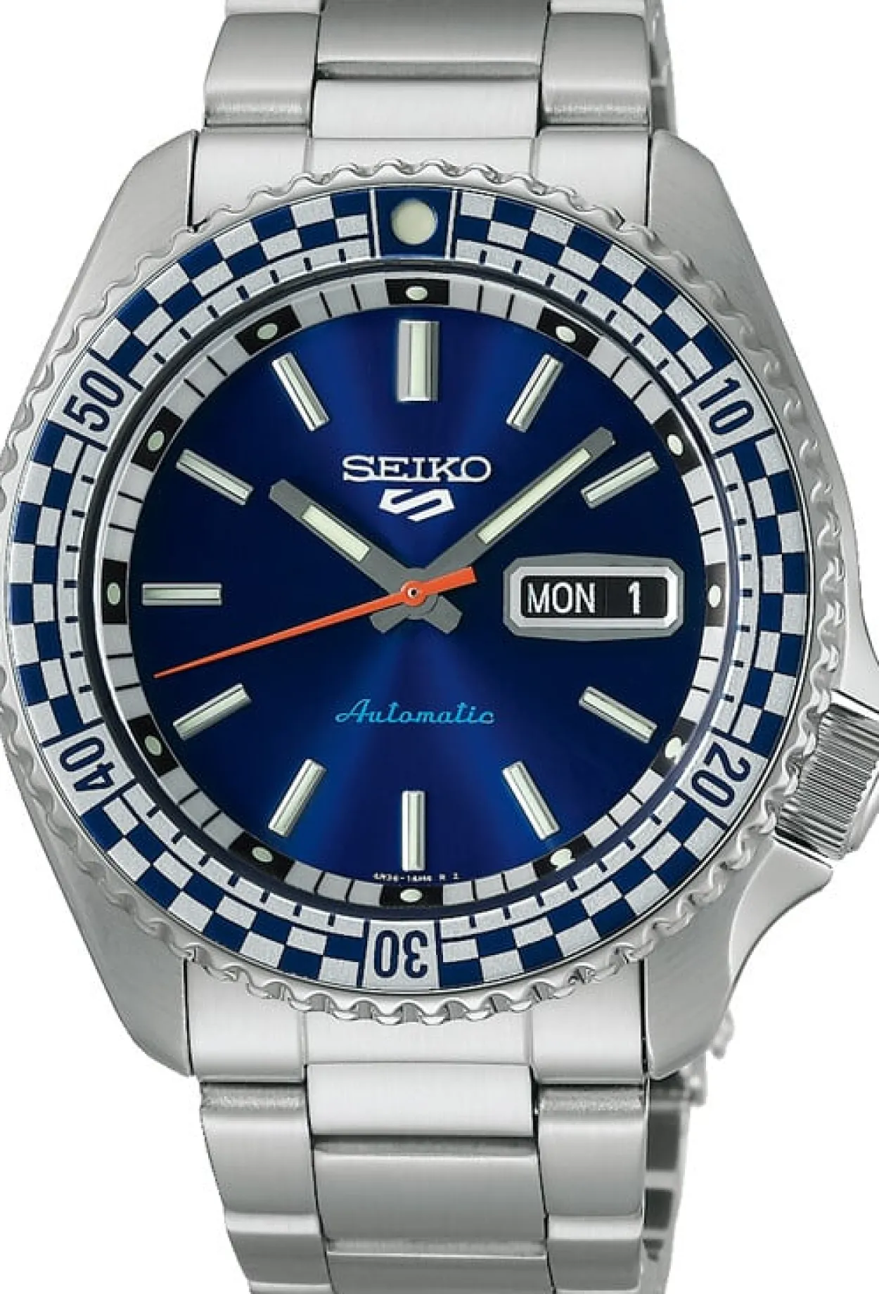 SEIKO 5 SPORT AUTOMATIC MED BLÅ SKIVE - SRPK65K1