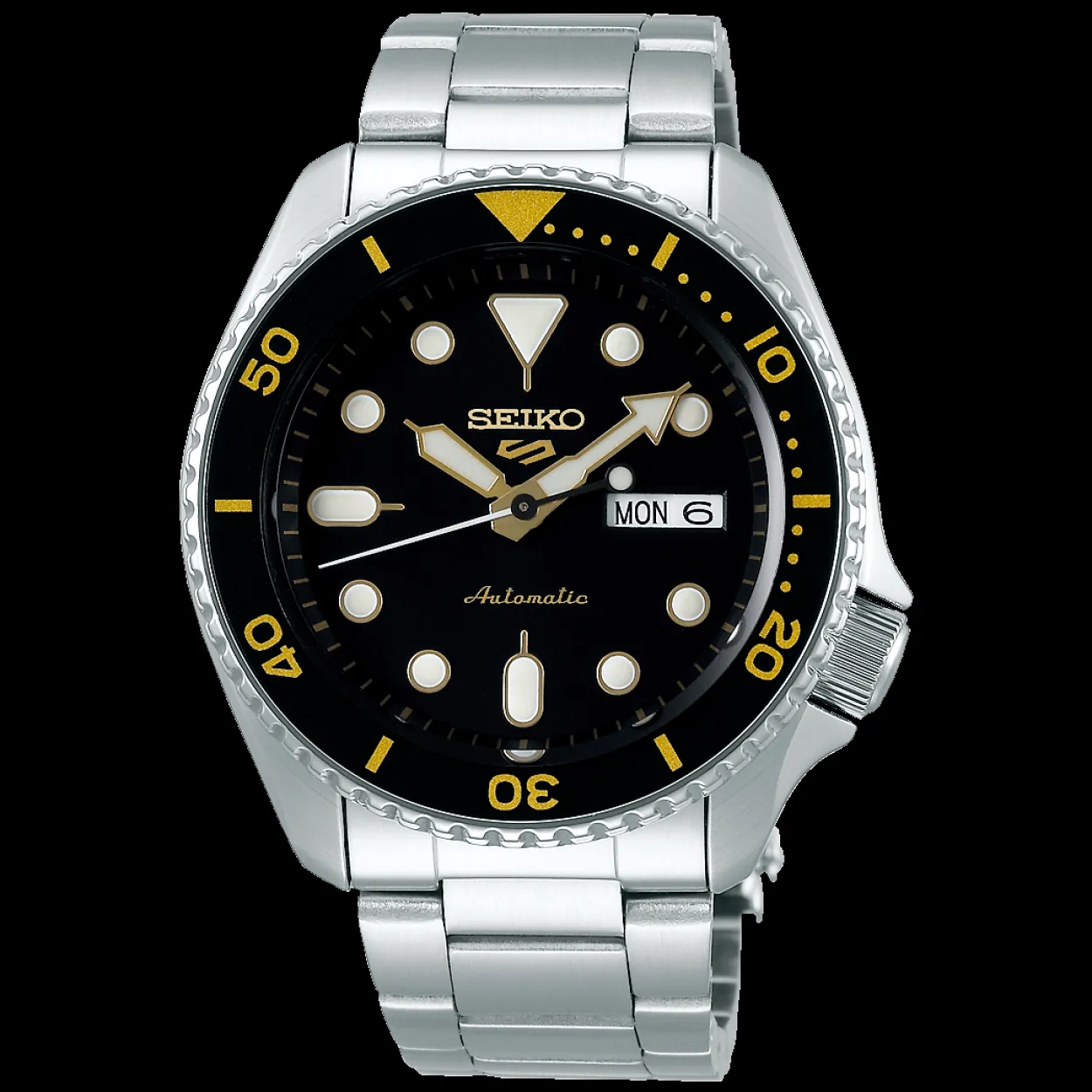 SEIKO 5 UR HERRE STÅL LÆNKE MED AUTOMATIK - SRPD57K1