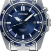 SEIKO HERRE UR KINETIC STÅL BLÅ SKIVE - SKA783P1