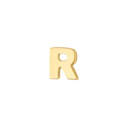SIERSBØL BOGSTAV R 14 KARAT GULD ØRERING - 30083187050R