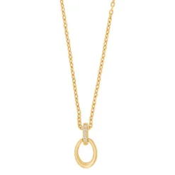 SIERSBØL HALSKÆDE 14 KARAT GULD MED 0,015 CARAT DIAMANTER - 20100380500