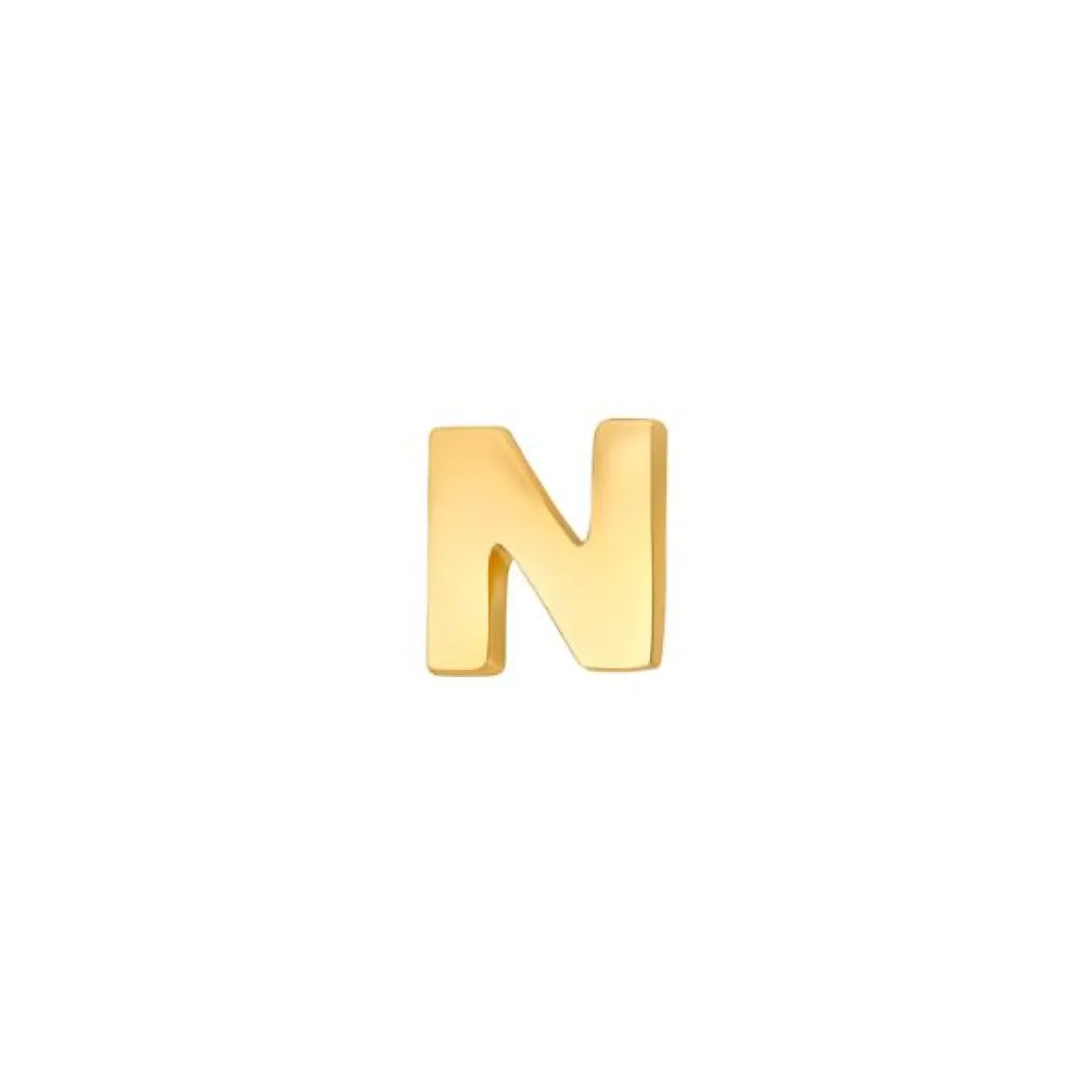 SIERSBØL ØRERING 14 KARATS GULD 1 STK BOGSTAV N - 3083187050N