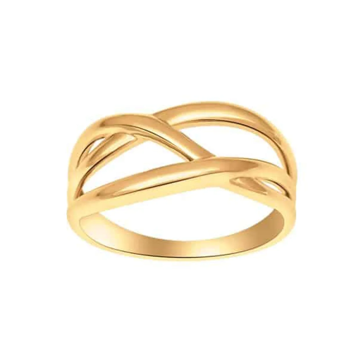 SIERSBØL RING 8 KARAT GULD MED SNONINGER - 10830220300