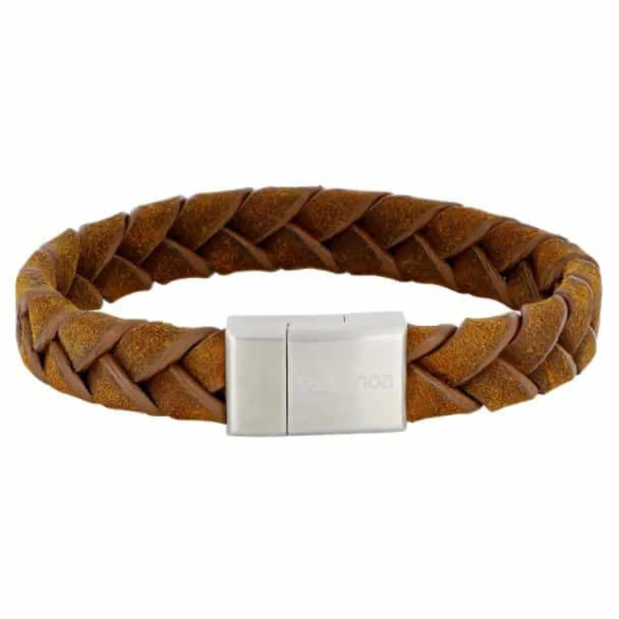 SON OF NOA LÆDER ARMBÅND BRUN FLETTET - 80970239219