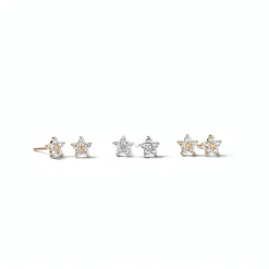 SPIRIT ICONS NOBLE ØRESTIKKER SØLV MED SYNTETISKE ZIRKONIA STEN - 41251