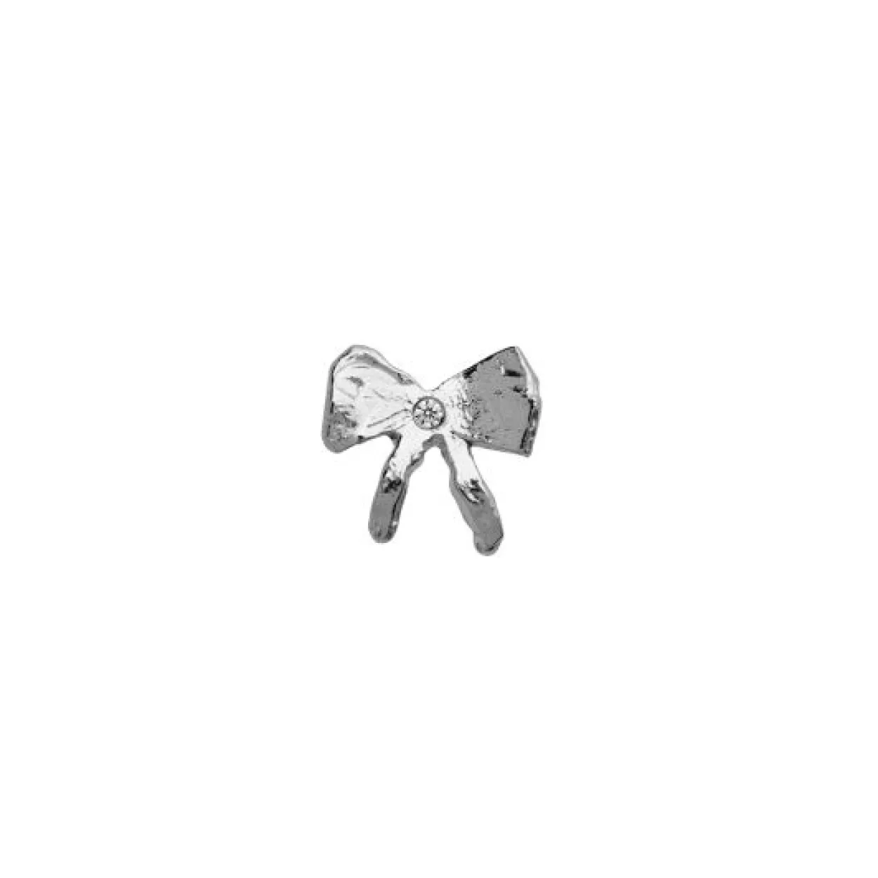 STINE A PETIT BOW ØRERING I SØLV MED ZIRKON- 1344-00-S