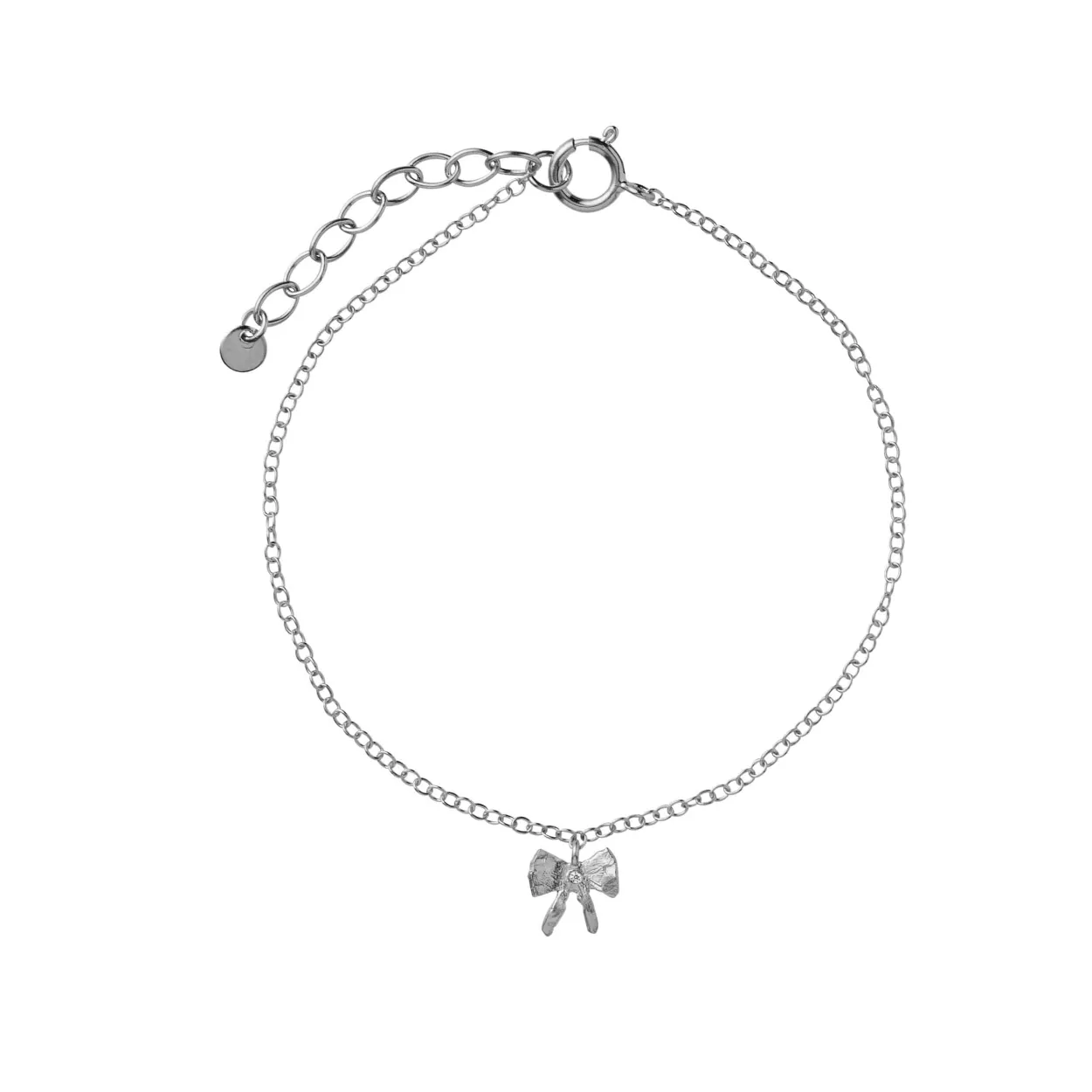 STINE A PETIT BOW WITH STONE ARMBÅND SØLV - 3216-00-OS