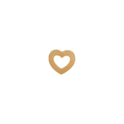 STINE A PETIT OPEN LOVE HEART SØLV FORGYLDT ØRERING - 1261-02-S